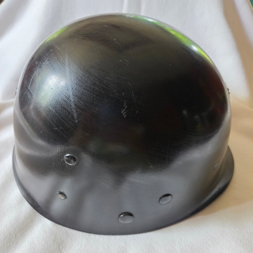 US Army M1 Helmet Liner Men OS Black Great Seal Insignia Military Collectors - Picture 9 of 11
